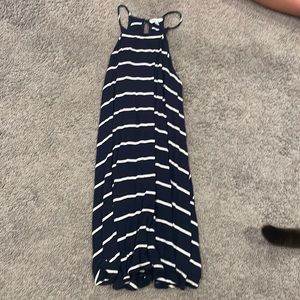 Blue and white sundress